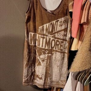Wet cement Top rocker boho tee